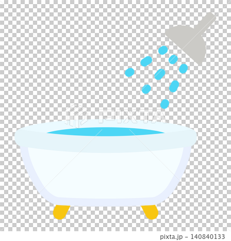 Simple and cute bath icon (flat design) Simple and cute bath icon (flat design) 140840133