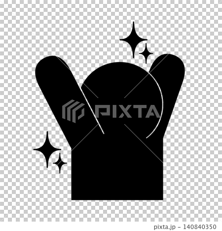 A simple pictogram of a person cheering and celebrating. 140840350
