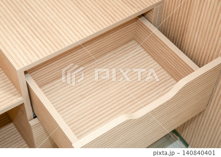 Drawer reveals clean space ready for organization Drawer reveals clean space ready for organization 140840401