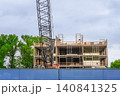 Commercial real estate project in construction progress. 140841325