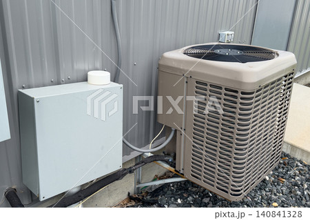 Outdoor Air Conditioner Condenser Unit Outdoor Air Conditioner Condenser Unit 140841328