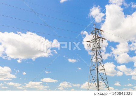 High Voltage Power Transmission Tower High Voltage Power Transmission Tower 140841329
