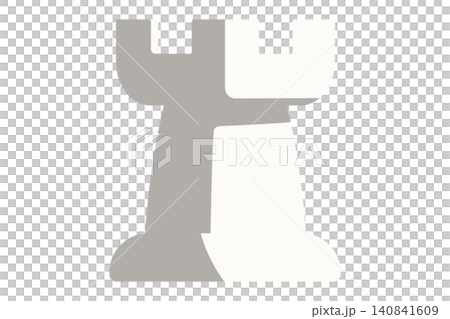 Chess piece, white, rook, icon Chess piece, white, rook, icon 140841609