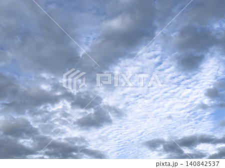 Overcast sky background, textured clouds, cloudy background Overcast sky background, textured clouds, cloudy background 140842537