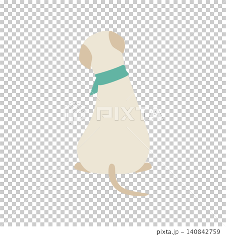 The back view of a sitting dog The back view of a sitting dog 140842759