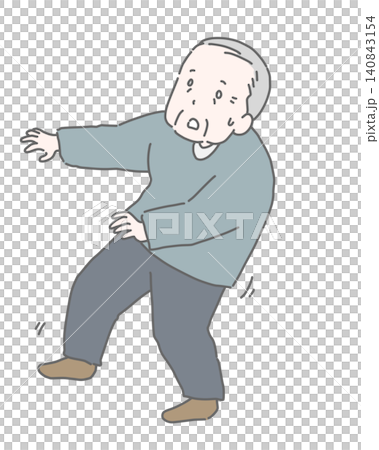一位老人失去平衡,跌跌撞撞地走進了屋內。 一位老人失去平衡,跌跌撞撞地走進了屋內。 140843154