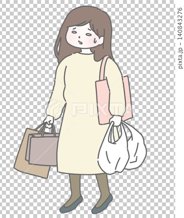 一位女士不知所措，她帶著大量行李。 140843276