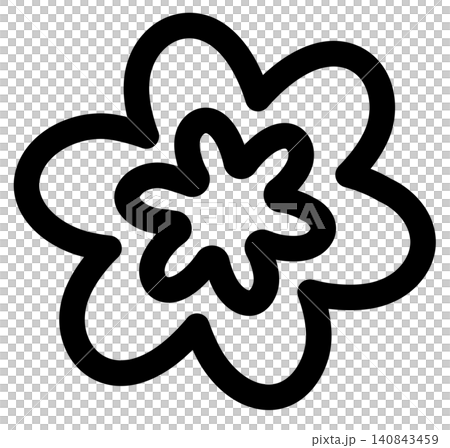 Hand drawn flower in black outlines for kid colouring book, tattoo, floral print, nature, garden, spring, summer vibes, plants, tree, blossom, blooming, home backyard, picnic, park, outdoors, house Hand drawn flower in black outlines for kid colouring book, tattoo, floral print, nature, garden, spring, summer vibes, plants, tree, blossom, blooming, home backyard, picnic, park, outdoors, house 140843459