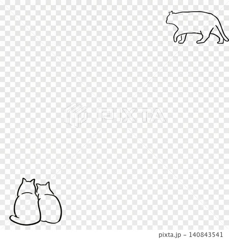 メモ、猫のイラスト メモ、猫のイラスト 140843541
