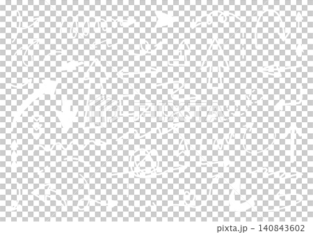 A collection of stylish hand-drawn arrows (vector material) A collection of stylish hand-drawn arrows (vector material) 140843602