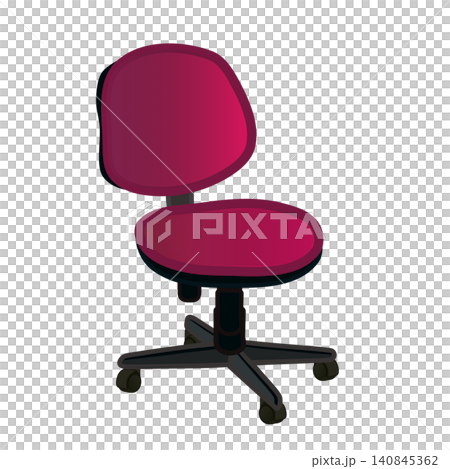 Illustration of an office chair Illustration of an office chair 140845362
