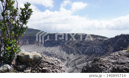 Tangkuban Perahu Volcano Crater View Landscape Scenery Tangkuban Perahu Volcano Crater View Landscape Scenery 140845714