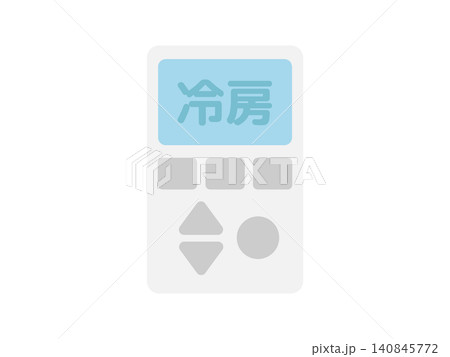 エアコンのリモコン　冷房　イラスト 140845772