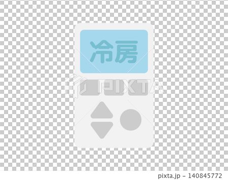 エアコンのリモコン　冷房　イラスト 140845772
