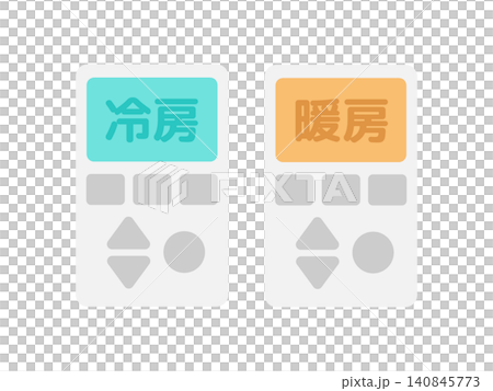 Air conditioner remote control for cooling and heating (illustration) Air conditioner remote control for cooling and heating (illustration) 140845773
