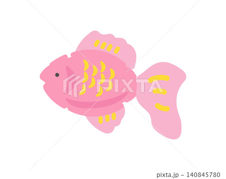 ピンク色の金魚 イラスト ピンク色の金魚 イラスト 140845780