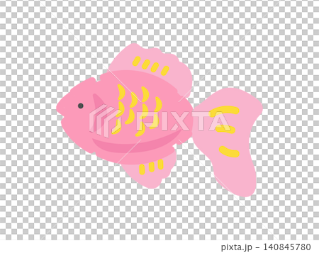 ピンク色の金魚 イラスト ピンク色の金魚 イラスト 140845780