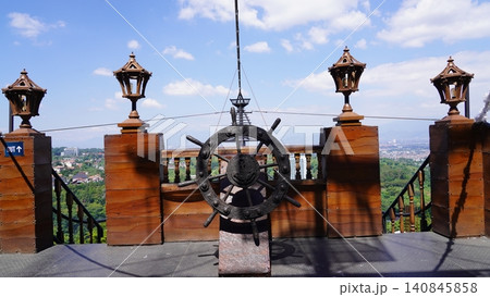 Nautical Theme Overlook Deck with Mountain Views Nautical Theme Overlook Deck with Mountain Views 140845858
