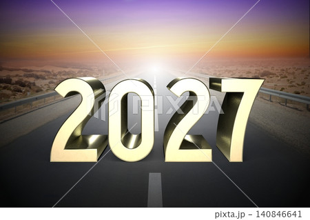 2027 concept, road - 3D rendering 2027 concept, road - 3D rendering 140846641