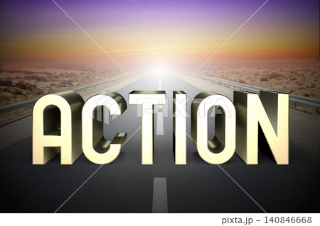 Action concept, road - 3D rendering Action concept, road - 3D rendering 140846668