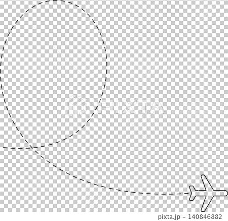 Airplane line path, flight route, trace, travel 140846882