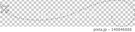 Airplane line path, flight route, trace, travel Airplane line path, flight route, trace, travel 140846888