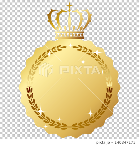 A luxurious crown-emblem frame A luxurious crown-emblem frame 140847173