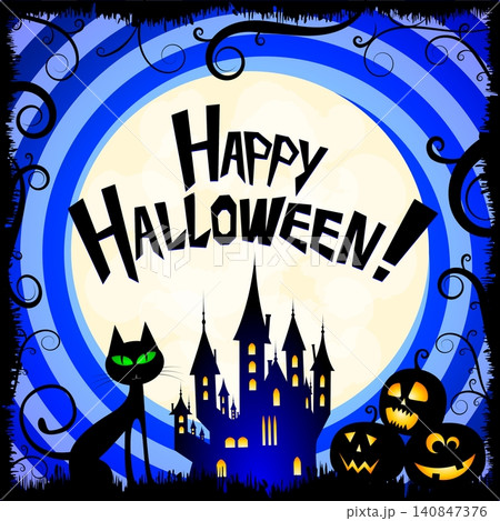 Halloween card - Happy Halloween! Halloween card - Happy Halloween! 140847376