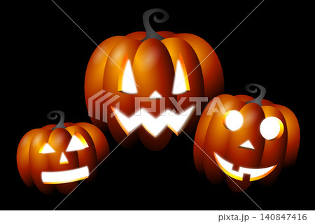 Halloween illustration - pumpkins Halloween illustration - pumpkins 140847416