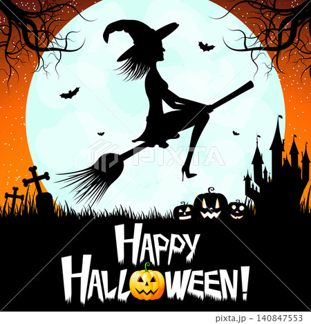 Halloween card - Happy Halloween! Halloween card - Happy Halloween! 140847553