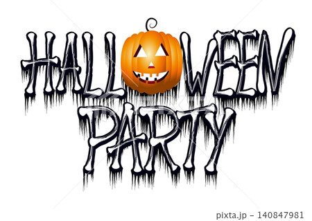 Halloween party - typographical concept 140847981