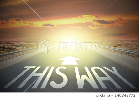 Road concept - this way Road concept - this way 140848772