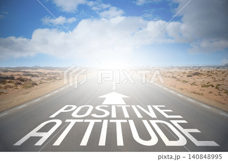 Road concept - positive attitude Road concept - positive attitude 140848995