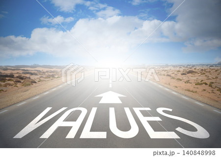 Road concept - values Road concept - values 140848998
