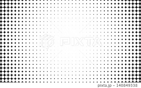 Halftone black and white dots graphic Halftone black and white dots graphic 140849338