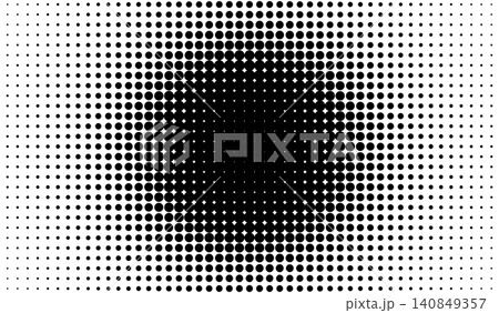 Radial halftone background with many tiny dots Radial halftone background with many tiny dots 140849357