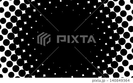 Radial halftone background with many tiny dots Radial halftone background with many tiny dots 140849364