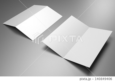 DL brochure mockup on grey background DL brochure mockup on grey background 140849406