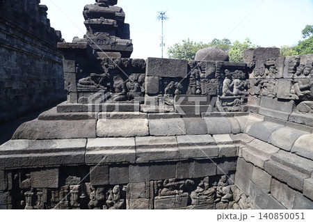 インドネシア　ジャワ島　ジョグジャカルタ　ボロブドゥール寺院　世界遺産　世界三大仏教遺跡 140850051