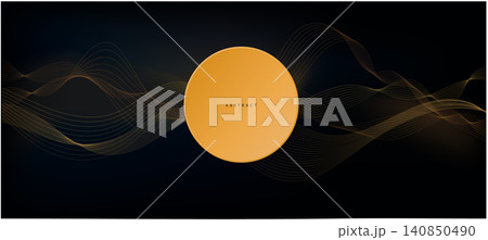Abstract equalizer with a circle. Abstract equalizer with a circle. 140850490