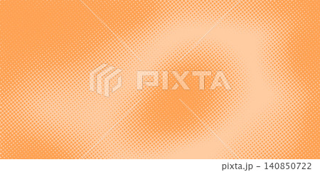 Pop art orange background with dots halftone.  140850722