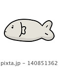 ゆるい魚のイラスト 140851362