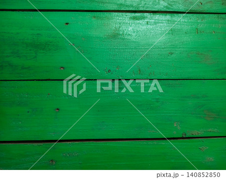Green Painted Wooden Plank Texture Background 140852850
