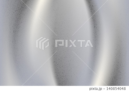 Grunge chrome metal texture with soft vertical oval light curves. Silver airbrush surface and grey gradation for music cover backdrop. Vector metal bg cover with smooth fashion line and foil shine Grunge chrome metal texture with soft vertical oval light curves. Silver airbrush surface and grey gradation for music cover backdrop. Vector metal bg cover with smooth fashion line and foil shine 140854048