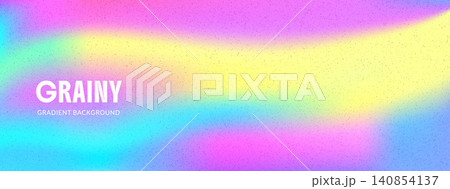Bright rainbow texture with neon grain pattern for poster banner. Dense grainy bright gradient and psychedelic colour texture. Vector iridescent backdrop in pink and violet Bright rainbow texture with neon grain pattern for poster banner. Dense grainy bright gradient and psychedelic colour texture. Vector iridescent backdrop in pink and violet 140854137
