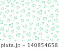 ハートのヒョウ柄のイラスト 140854658