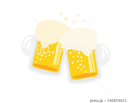 ビール 乾杯 イラスト ビール 乾杯 イラスト 140854831