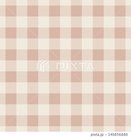Seamless beige and cream buffalo plaid pattern. A soft seamless repeating tartan lumberjack check texture. Seamless beige and cream buffalo plaid pattern. A soft seamless repeating tartan lumberjack check texture. 140856880