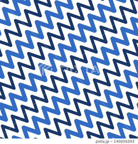 Seamless diagonal blue and white zigzag pattern. This geometric background. Seamless diagonal blue and white zigzag pattern. This geometric background. 140856893