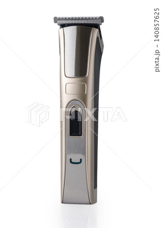 Professional Cordless Hair Clipper Kit on White Background 140857625